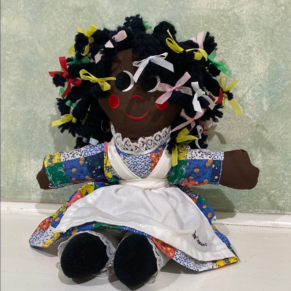 Vintage, Gambina, "Ninkie", New Orleans souvenir cloth rag doll , 1979